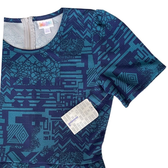 NWT LuLaRoe Amelia Dress Fun Pattern Women’s Size L - Picture 7 of 11